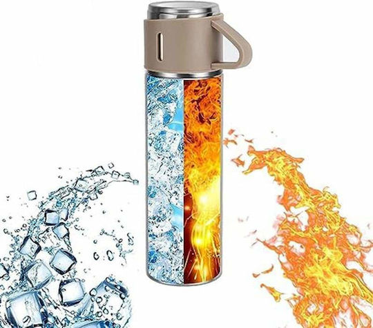 Μπουκάλι Θερμός Ανοξείδωτο 500ml Set Stainless Steel Interior