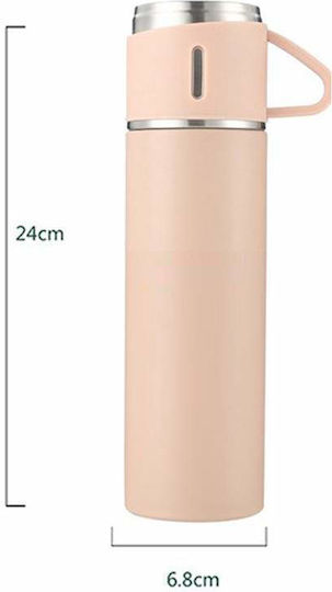 Sticlă Termos Oțel inoxidabil 500ml Set Stainless Steel Interior Includes
