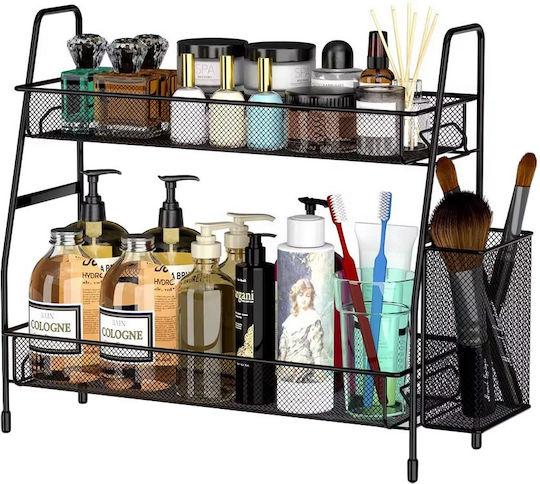 Two-Tier Kitchen-Bathroom Shelf Basket – Loft Style-47-27213_cz
