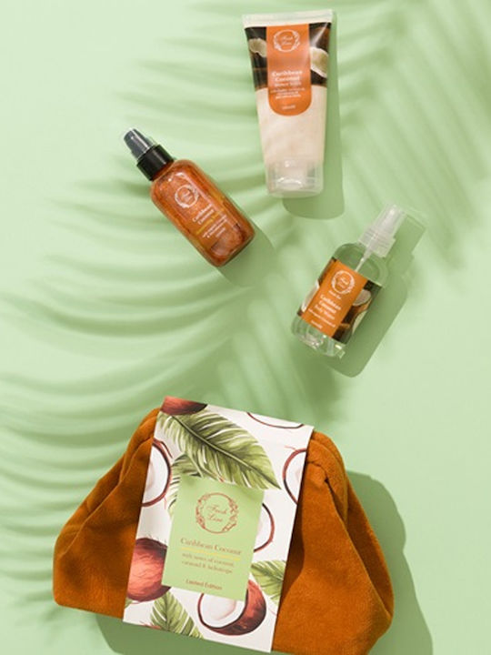 Fresh Line Coconut Travel Set για Καθαρισμό Σώματος & Λάμψη