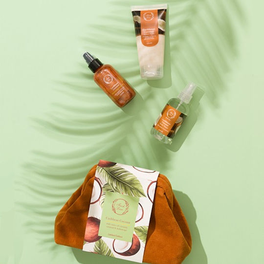 Fresh Line Coconut Travel Set για Καθαρισμό Σώματος & Λάμψη 3τμχ