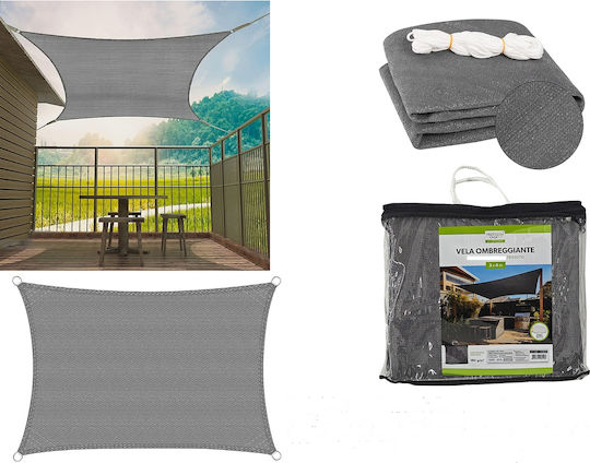 ArteLibre Shade Sail Gray 3x4m ArteLibre Shade Sail Gray 3x4m