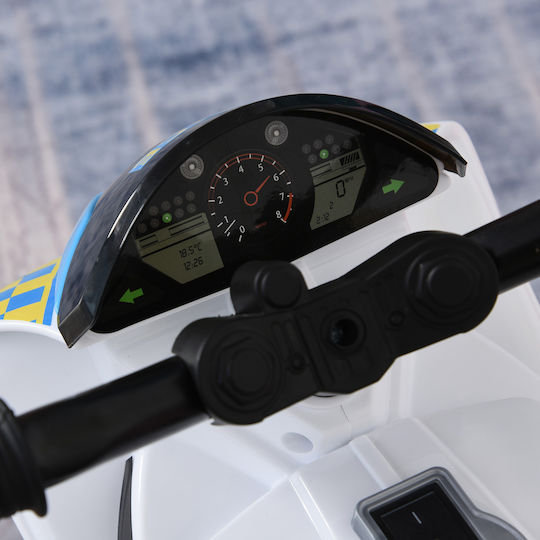 Kids Motorbike Inspired Electric White