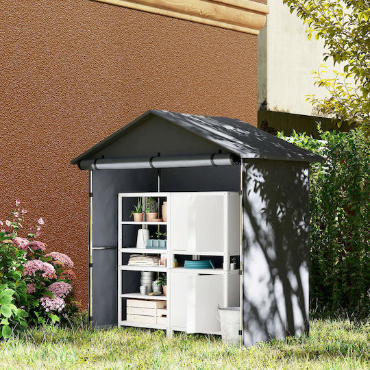 Metallische Gartenhaus Galvanisiert M2xP1.12xH1.96m