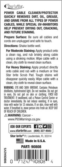 Power Cable Protective Cleaner 237ml