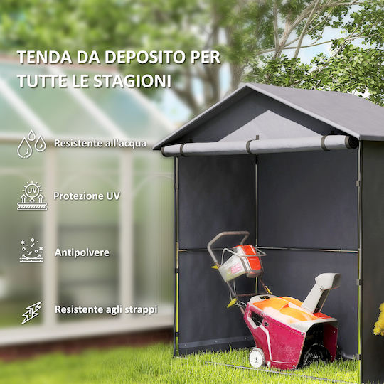 Metallische Gartenhaus Galvanisiert M2xP1.12xH1.96m