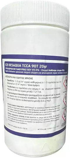 Ezi Desaqua TCCA Pool Chlorine Tablets Trichloro 20gr