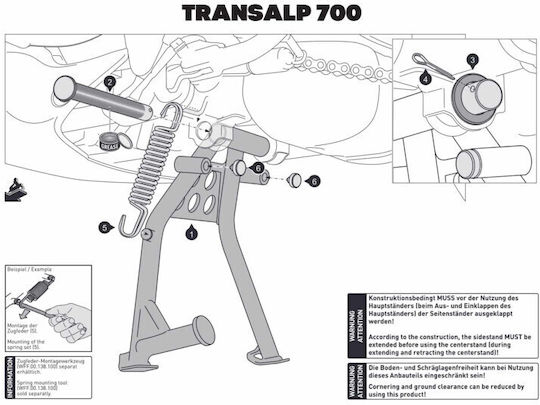Motorrad-Zubehörteile Standard Monoblock in Schwarz Farbe SL-700