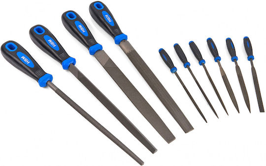 HBM Machines 9366 Set Limes cu Mâner 12buc