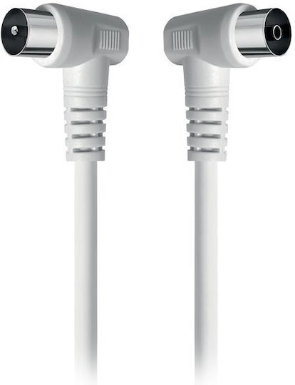 NOD Antenna Cable Coax male - Coax female White 1.5m 1pcs