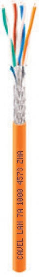Cavel S/FTP Cat.7a (10Gbps) Καλώδιο Δικτύου Ethernet χωρίς ακροδέκτες 100m Λευκό