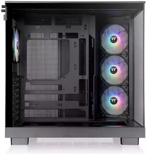 Thermaltake View 380 XL TG ARGB Gaming Midi Tower Computer Case with Side Window Black
