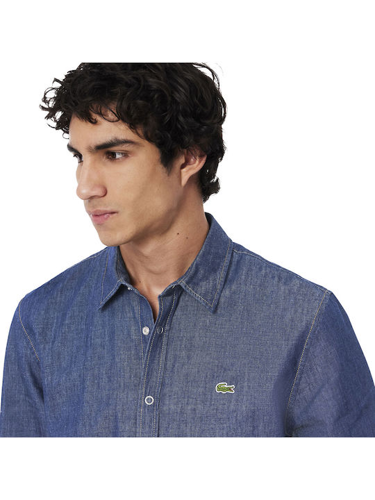 Lacoste Denim Shirt Regular Fit Blue