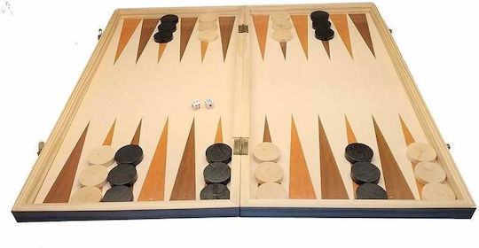Joc 3 In 1 Siks Chess Checkers Wooden Box 40x20cm