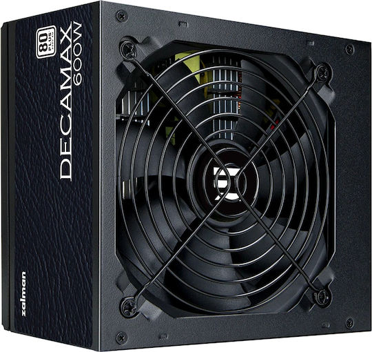 Zalman Decamax 600W Schwarz Computer-Netzteil Semi-Modular 80 Plus Standard