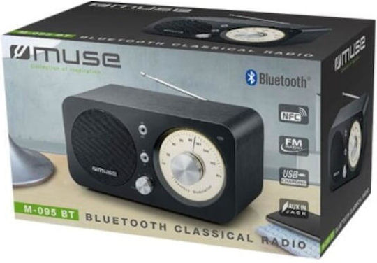 Muse M-095 Επιτραπέζιο Ραδιόφωνο με USB Μαύρο