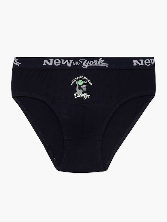 Minerva New York Παιδικό Σετ με Βρακάκια Roya, Marin, Grey 3τμχ