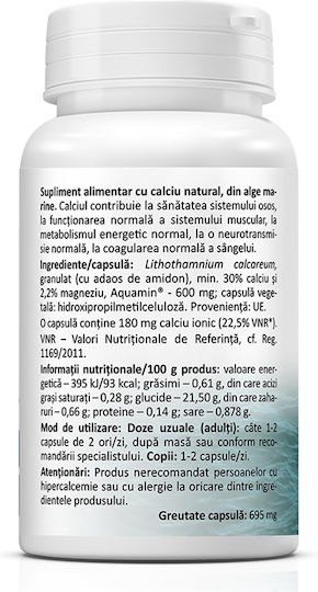 Zenyth Calciu Marin Potrivit pentru Copii 60 Capsule