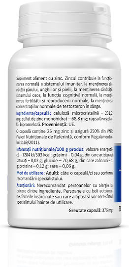 Zenyth Zinc 25mg 30 Mützen Original