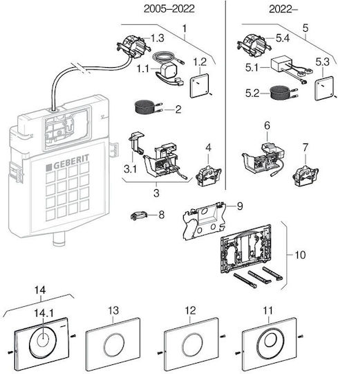 Geberit Sigma10 Flush Plate Dual Flush