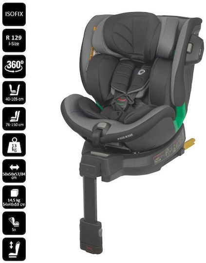 Coccolle Mago Baby Car Seat i-Size with Isofix Neutral Grey 0-36 kg