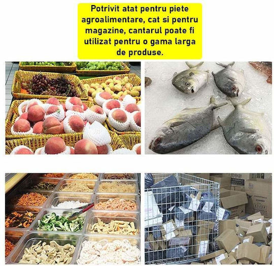Electronic Balanță de Vânzare cu Amănuntul cu Capacitate de Cântărire 40kg și Subdiviziune 200gr