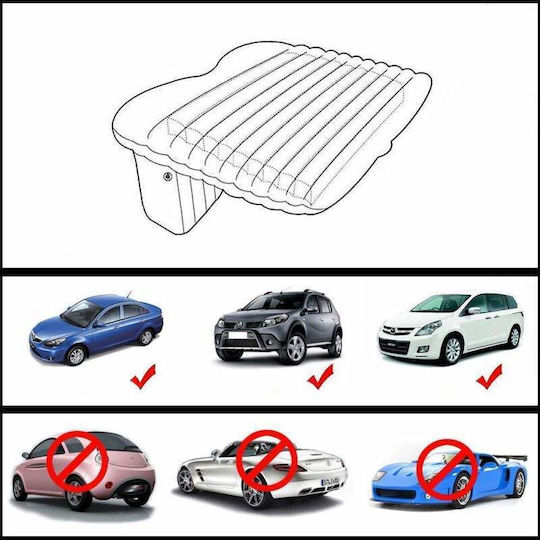 Saltea Gonflabilă pentru Mașină Siks Scaun Spate 2 Perne Incluse Pompa 140 X 87 Cm Bej