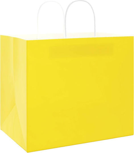 vidaXL Χάρτινη Τσάντα για Δώρο Κίτρινη 32x28x22εκ. 250τμχ
