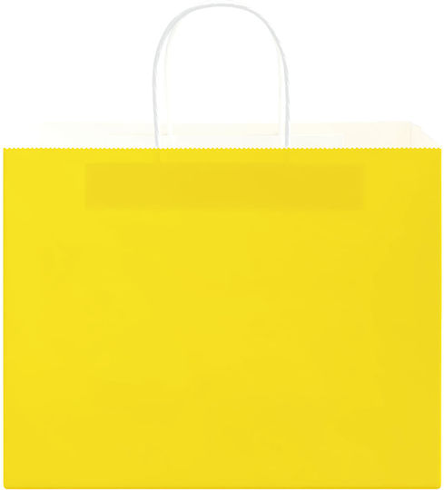 vidaXL Papier Tasche für Geschenke Gelb 32x24x22cm. 250Stück
