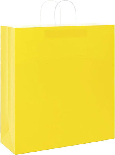 vidaXL Papier Tasche für Geschenke Gelb 45x48x17cm. 250Stück