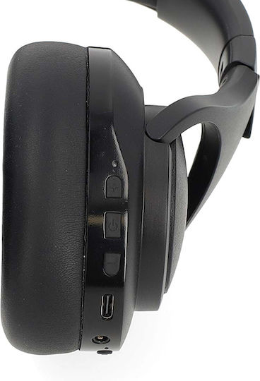 Nedis Wireless / Wired Over Ear Headphones with 28 hours of Operation and Quick Charge Black