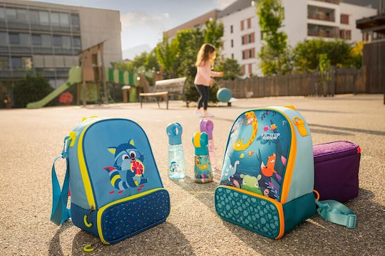 Maped Picnik School Insulated Handbag Lunch Bag 7.1 Litres Light Blue 20x13x30cm Racoon