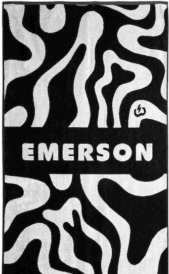 Emerson Beach Towel Cotton Black 160x86cm.