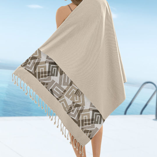 Guy Laroche Pestemal Βαμβακερή 22 Beige 170x90εκ.