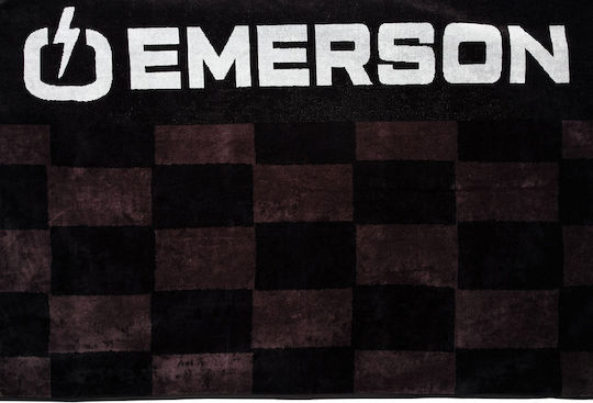 Emerson Beach Towel Cotton Black