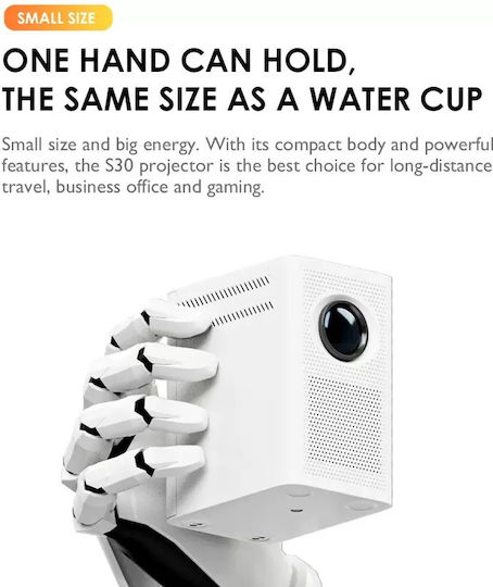 Andowl Q800 Mini Projector LCD Λάμπας LED με Ενσωματωμένα Ηχεία