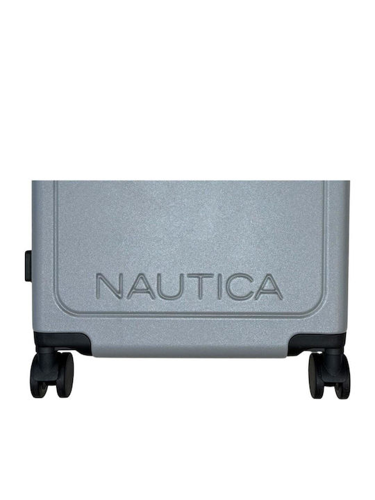 Nautica Βαλίτσα Ταξιδίου Καμπίνας Σκληρή Γκρι με 4 Ρόδες Ύψους 55εκ.