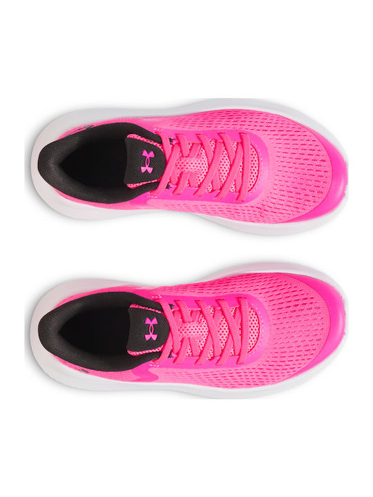 Ua Gps Rogue 5 Al Kinder Sportschuhe Laufen mit Schnürsenkeln Fuchsie