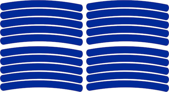 Set 20 Reflective Elements "wheel Arch" Cars Bicycles Motorcycles Atvs Scooters Blue Color