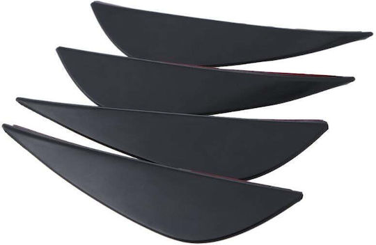 Set 4 Decorative Tuning Bar Wings Black Color