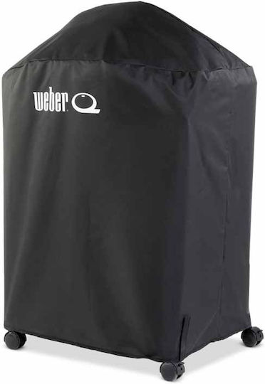 Weber Premium Grill Cover Black Compatible with the Q1200 from Polyester with UV Protection 6.2cmx26.5cmcm