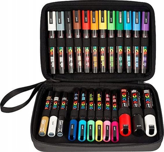 Uni-Ball Posca Giftbox Zeichenmarker Mehrfarbig 24Stück