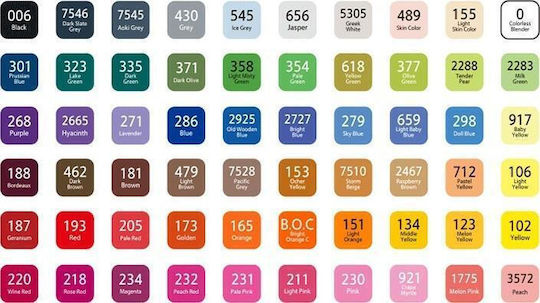 M&G Zeichenmarker 1mm Dünne Doppelseitig Set 60Stück