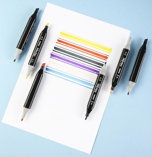 M&G Zeichenmarker 1mm Dünne Doppelseitig Set 60Stück
