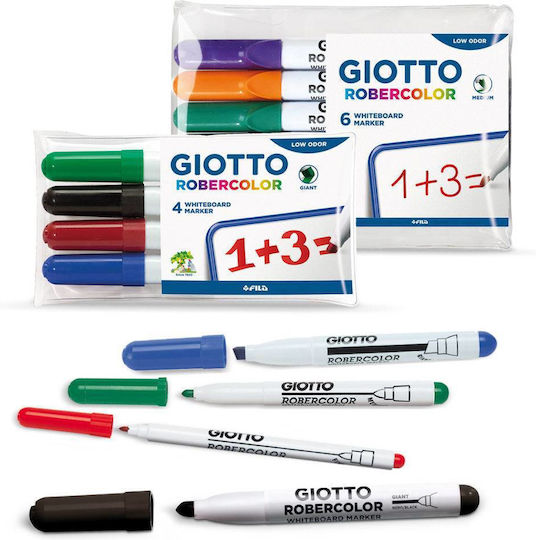 Giotto Robercolor Μαρκαδόροι Πίνακα Σετ 4 χρώματα