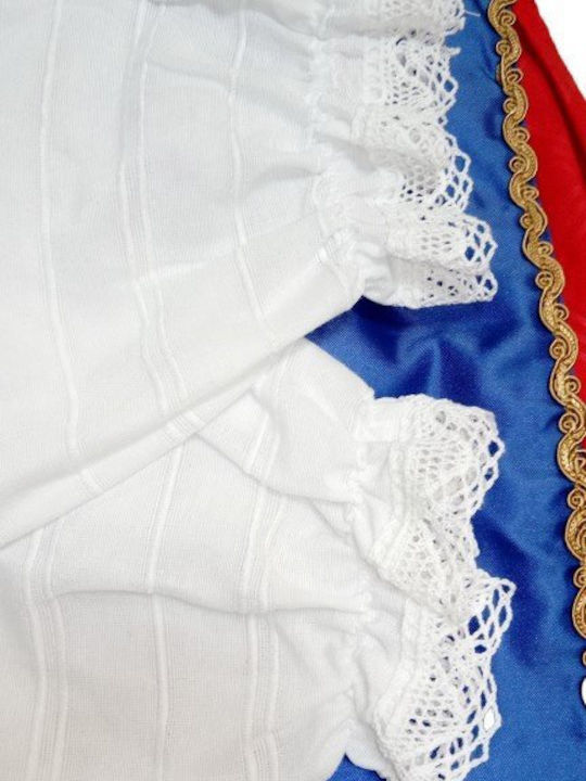 Traditional Costume Sartza Kritikopoula Anogeion with Scarf with 1 Row Necklace