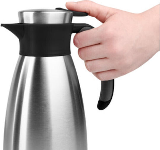 Tefal Soft Grip Jug Thermos Stainless Steel 1.5lt Black