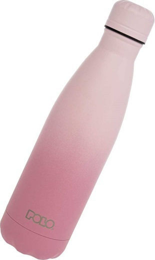Polo Bottle Thermos Stainless Steel 500ml Pink-lilac