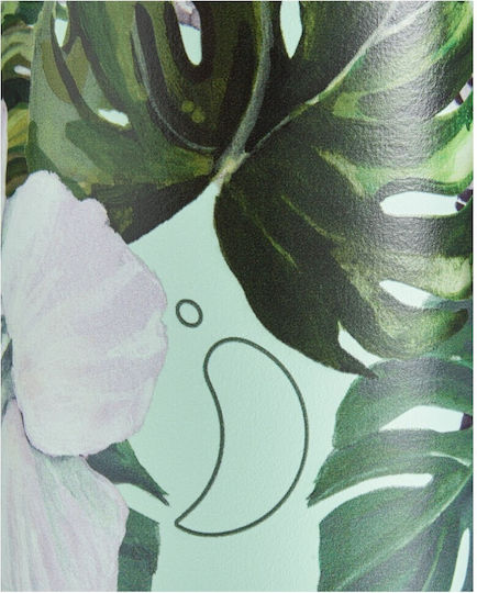 Chilly's Tropical Stainless Steel Thermos Bottle BPA Free 500ml Tropical Wild Monstera
