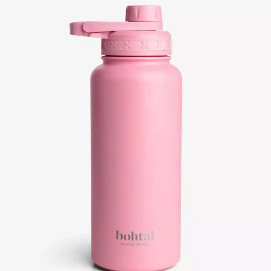 SmartShake Sports Μπουκάλι Θερμός Ανοξείδωτο 960ml Light Pink